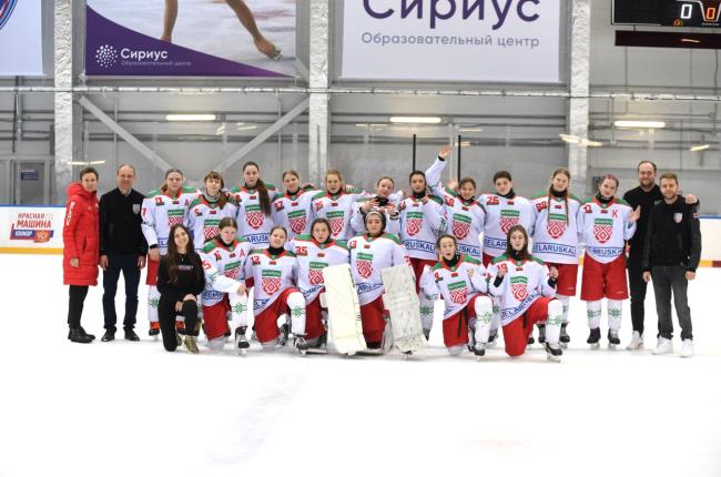 Женская сборная Беларуси U-15 заняла пятое место на IV этапе Всероссийских соревнований по хоккею